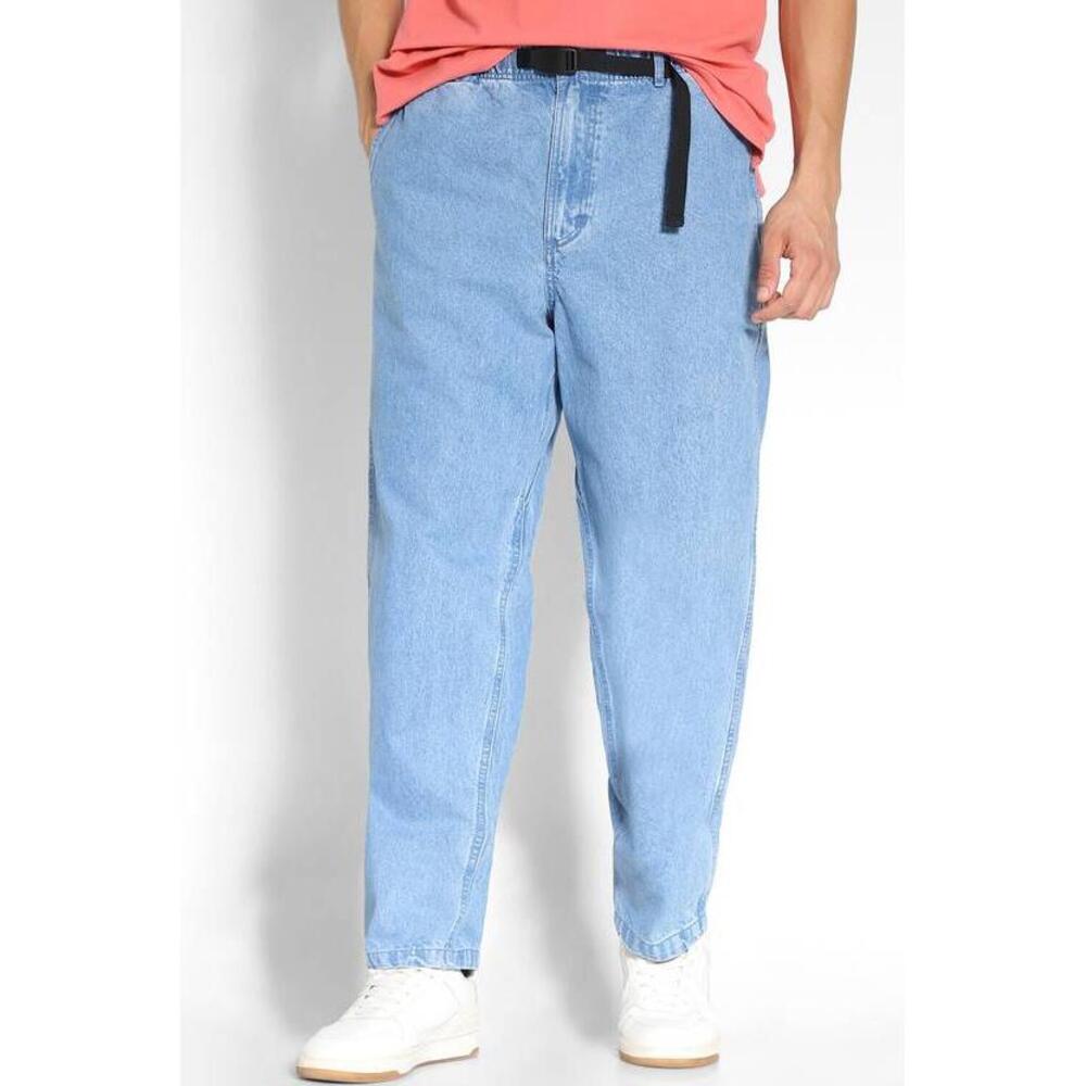 American Eagle Men's Light Blue Tapered Leg Loose Fit Denim Jeans Size XS